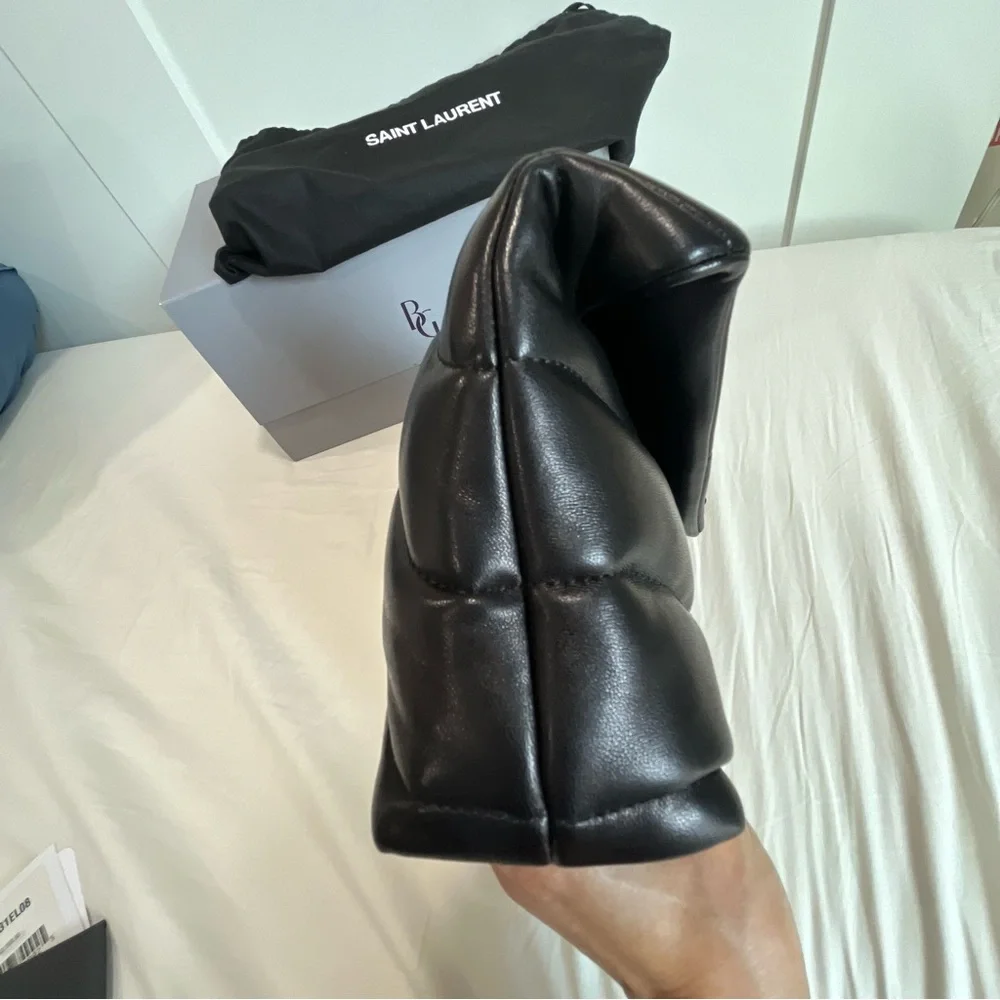 Saint Laurent Black Toy Puffer Crossbody Bag - Picture 11 of 16
